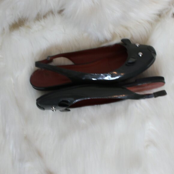 MARC BY MARC JACOBS  MOUSE SLINGBACKS SANDALS glossy green size 39/8.5 - Picture 7 of 8